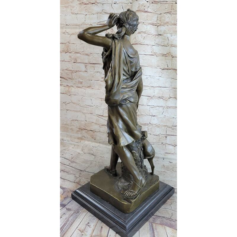 Le Faguays Goddess Of Hunt Artemis Diana The Hunter Victorian Lady With Greyhound
