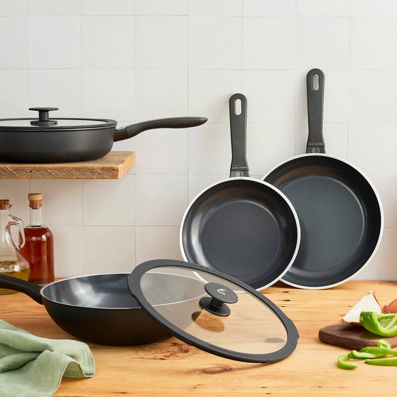 Henckels Nola 2-pc Aluminum Ceramic Nonstick Fry Pan Set - Black
