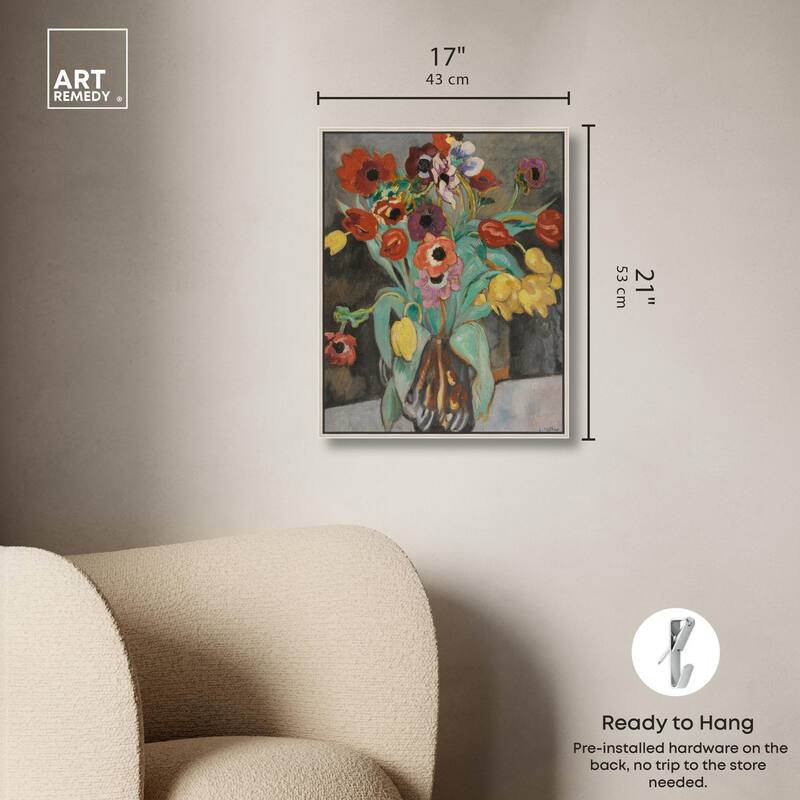 Valtat Anemones Tulipes Canvas by Art Remedy