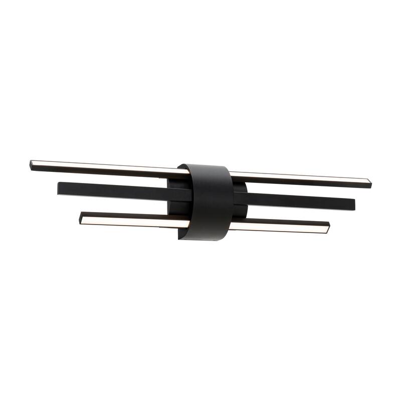 Melody 22in LED Bath Vanity & Wall Light 3000K - 3.7 - Black