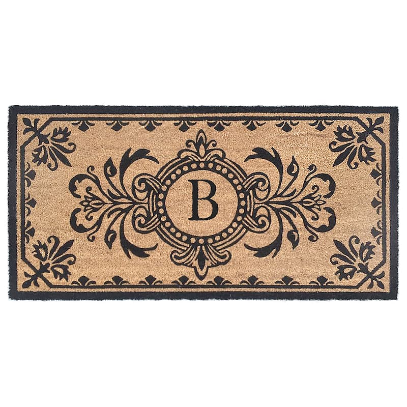 Liora Manne Dwell Vine Outdoor Mat Black - 1'8" x 3' 4" - B