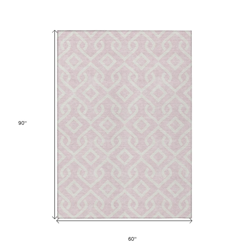 HomeRoots Geometric Transitional Rectangle Outdoor Rug