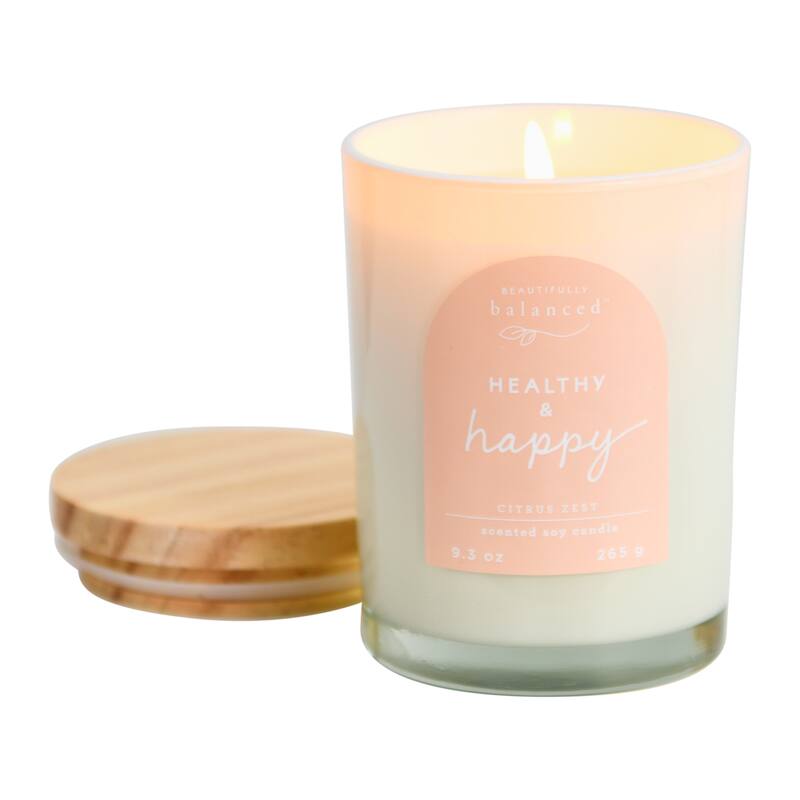Beautifully Balanced Lidded Glass Scented Candle