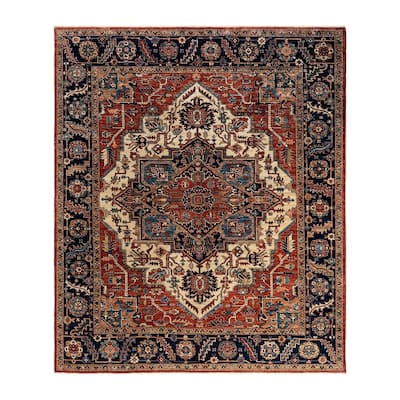 Serapi One-of-a-Kind Hand-Knotted Area Rug - Red, 8' 4" x 9' 9" - 8' 4" x 9' 9"
