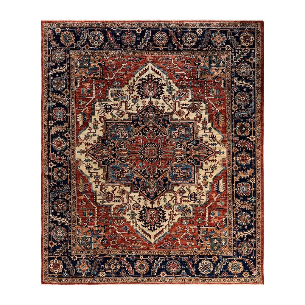 Serapi One-of-a-Kind Hand-Knotted Area Rug - Red, 8' 4" x 9' 9" - 8' 4" x 9' 9"