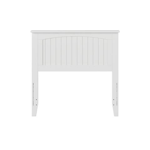 Nantucket Solid Hardwood Cottage Style Panel Headboard with Attachable USB Charger