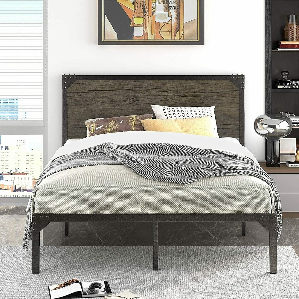 Industrial bed frame full new arrivals