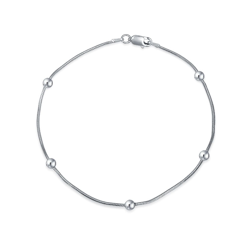 sterling silver designer anklets