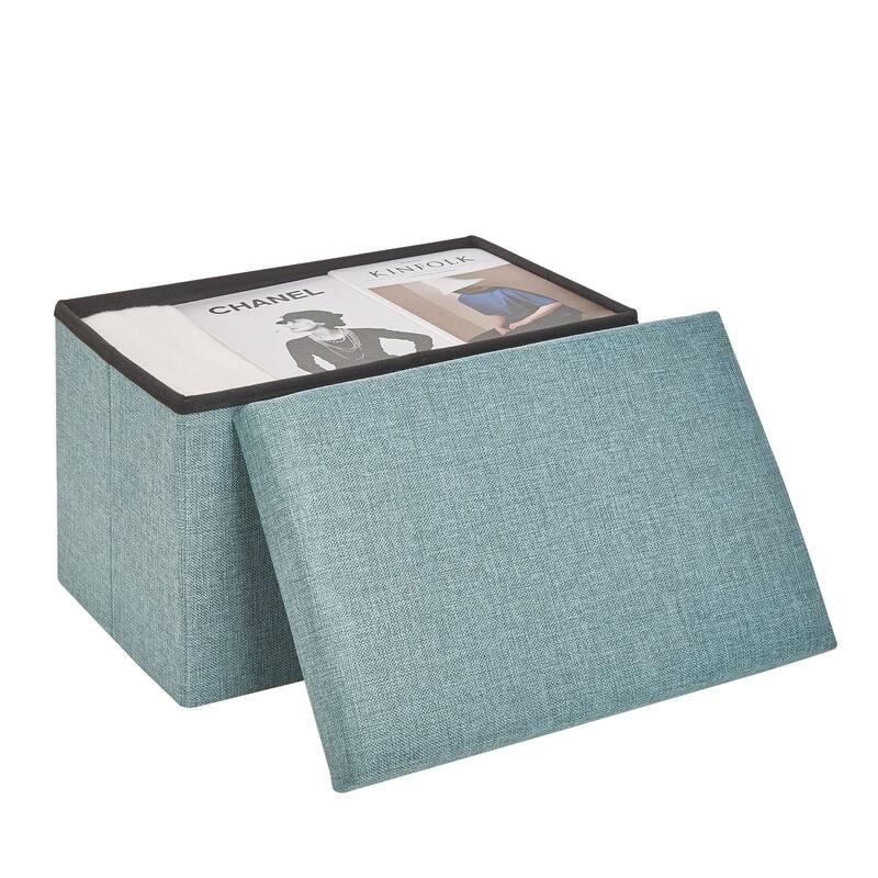 Ottoman Storage Ottoman Footrest Stool Small Ottoman with Storage Foldable Ottoman Foot Rest Footstool Bench