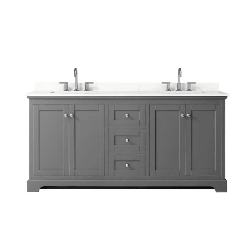 Wyndham Collection WCV232372D-QTZ-US3MXX Avery 72" Free Standing