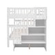 preview thumbnail 7 of 14, Stairway Design Full-over-Full Bunk Bed with Storage and Guard Rail for Bedroom,Dorm