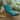 Sunbrella Peacock Blue Indoor/ Outdoor Hinged Cushion - Corded