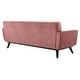 preview thumbnail 9 of 24, Engage Performance Velvet Sofa Dusty Rose