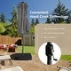 preview thumbnail 38 of 53, Costway 11 PCS Patio Dining Set with 15ft Double-Sided Patio Umbrella