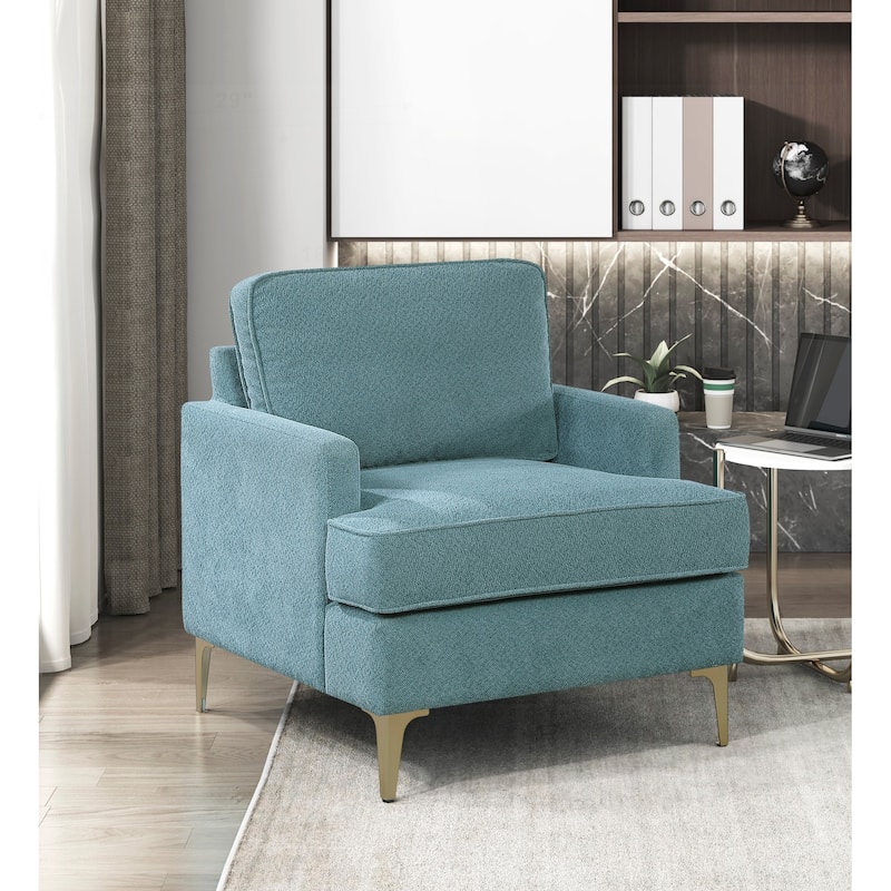 Comfortable and Stylish Accent Chair for Versatile Living Spaces - Peacock