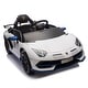 preview thumbnail 41 of 78, 12V Kids Ride On Car W/Parents Remote Control,Licensed Lamborghini Aventador Xago Blue White