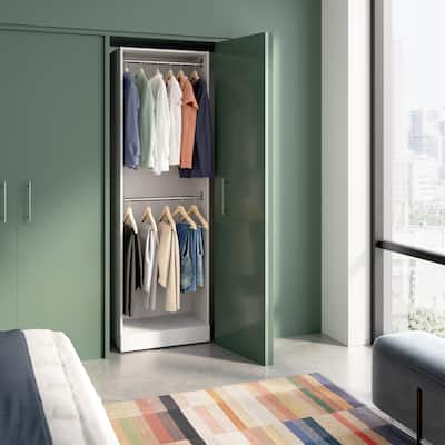 Bestar Florence 25W x 16D Modular Double Hanging Closet System