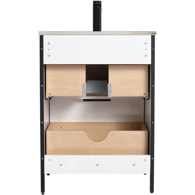 Blossom 24 Inch All Wood Freestanding Bathroom Vanity with Sink