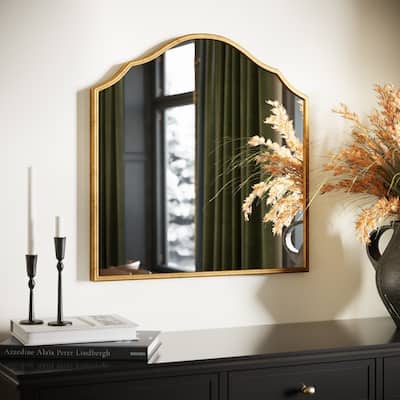 Lizette Wide Arch Metal Farmhouse Wall Mirror - 29.5"H x 30"W x 1.5"D