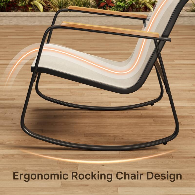 4-Piece Outdoor Patio Furniture Set, All Weather-Resistant Textile Fabric Outdoor Conversation Set