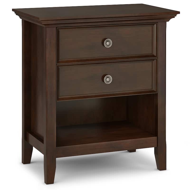 WYNDENHALL Halifax SOLID WOOD 24 inch Wide Bedside Nightstand Table