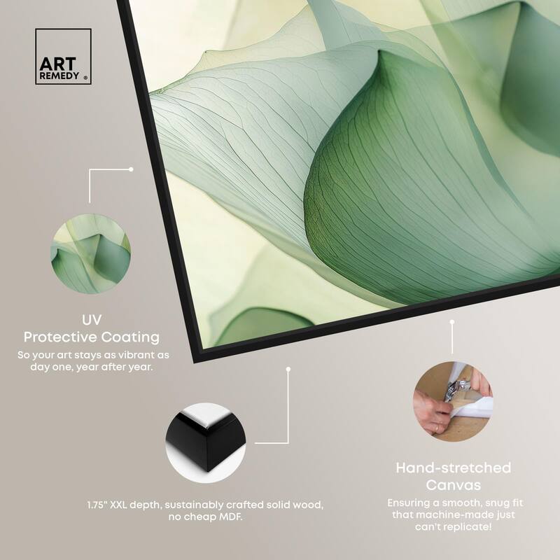Translucent Floral Layers Canvas by Art Remedy