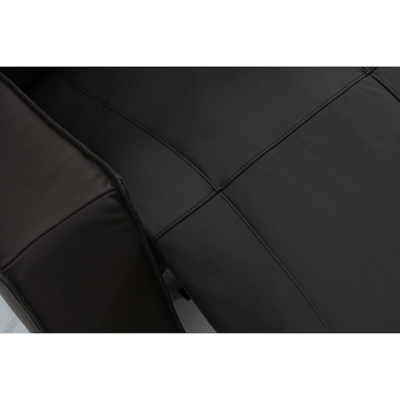 Abbyson Layton Top Grain Leather Dual Power Reclining Loveseat