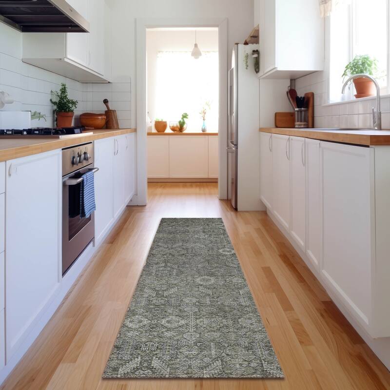Premium Washable Super Soft Boho Global Mayfield Rug - Gray - 2' 3" x 7' 6" - Runner