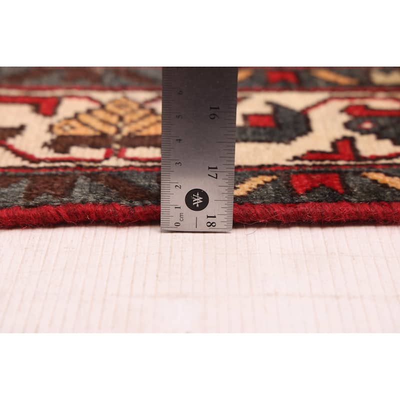 ECARPETGALLERY Hand-knotted Andelz Red Wool Rug - 4'1 x 6'11