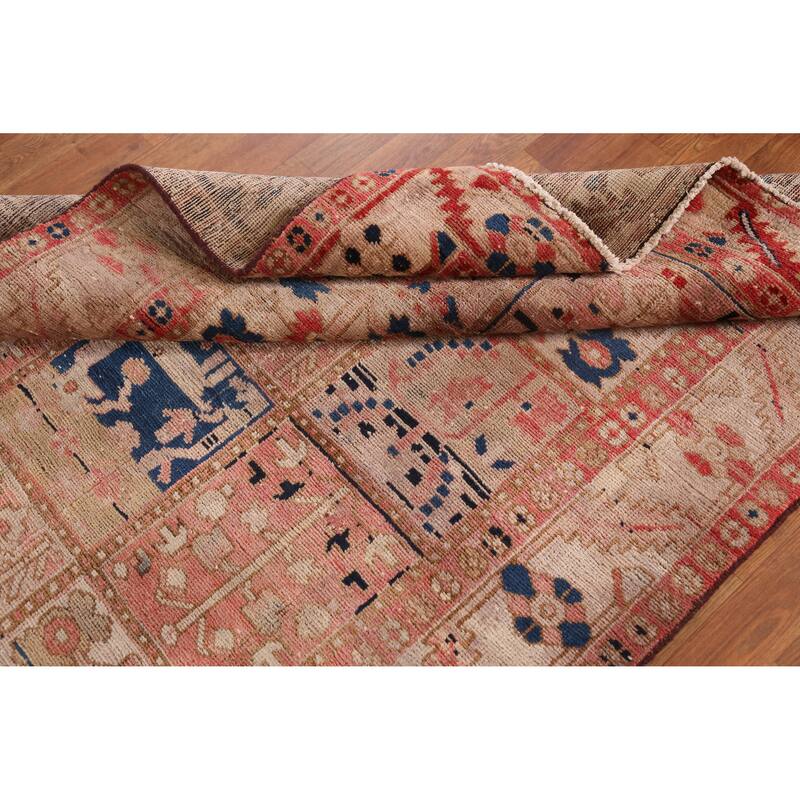 Hand Knotted Oriental 100% Wool Carpet Traditional Geometric Pink Bakhtiari Area Rug - 7' 5'' X 4' 7''
