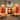 Set of 2 Lighted Santa Hat Style Christmas Tree