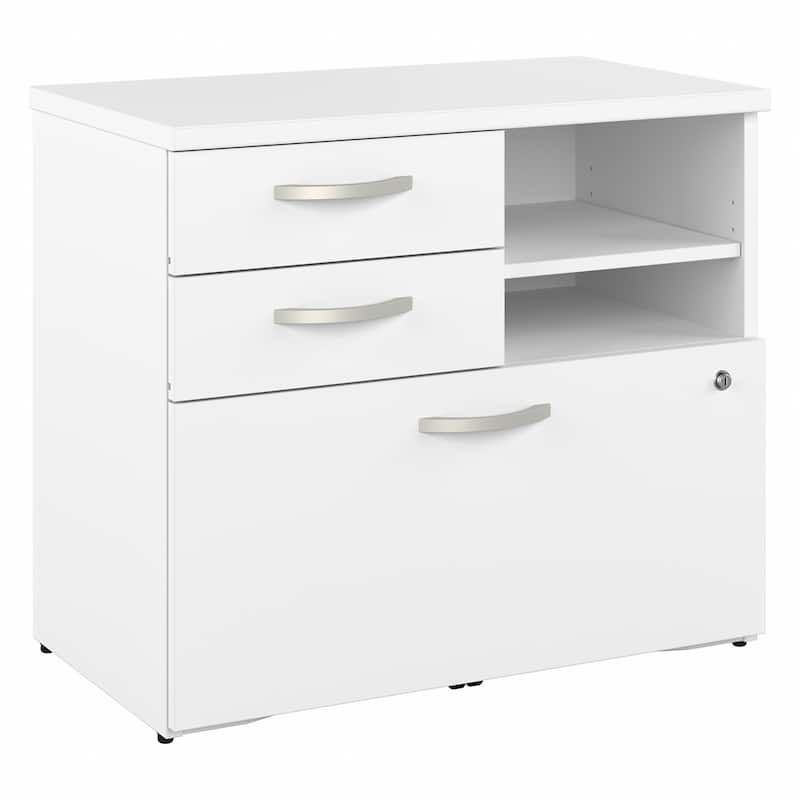 Hybrid Office Storage Cabinet with Drawers by Bush Business Furniture