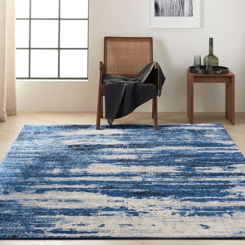 Calvin Klein River Flow Contemporary Abstract Area Rug