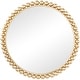 preview thumbnail 7 of 9, CosmoLiving by Cosmopolitan Metal Wall Mirror with Bead Detailing - Gold or Silver
