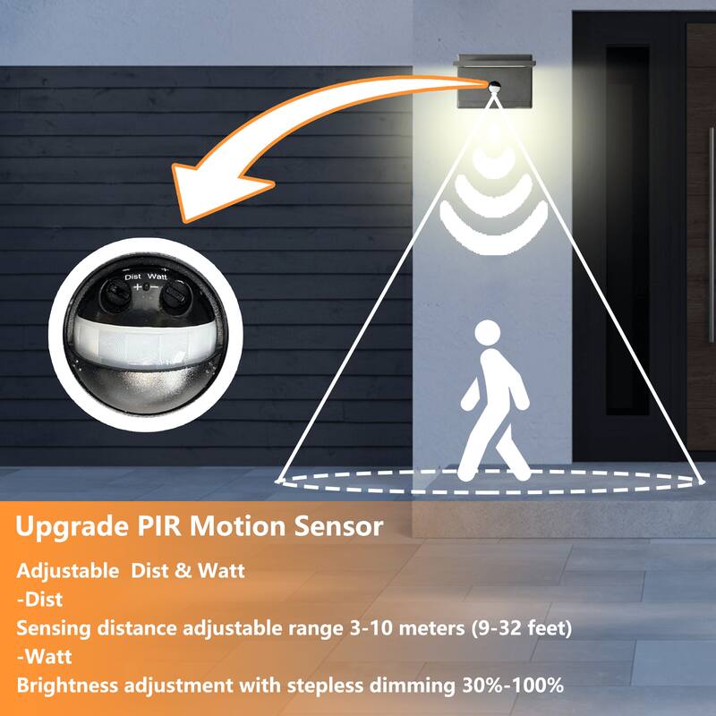 Modern Outdoor LED Wall Mount Sconce Lantern Fixture