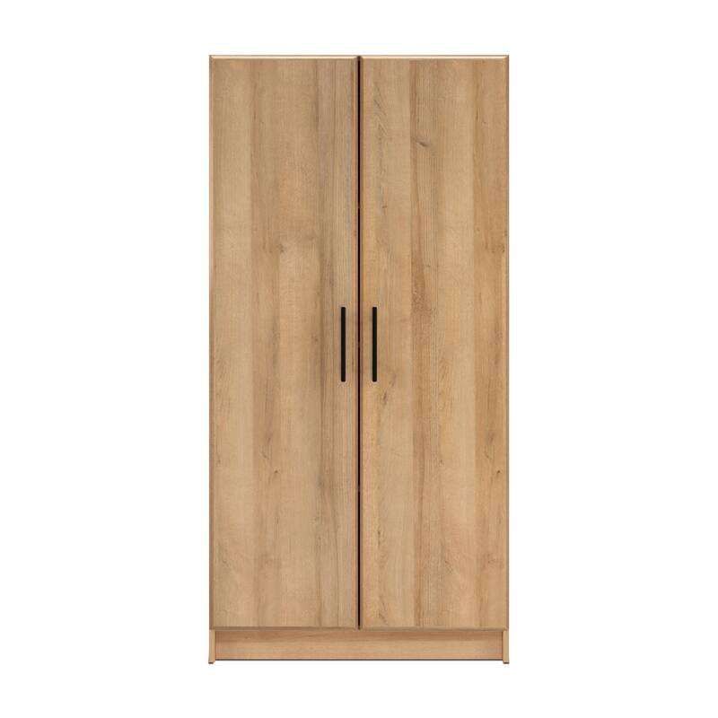 Prepac 'Winslow Elite' 32-inch Brown Storage Cabinet - 32 Inch - 32 Inch - Oak