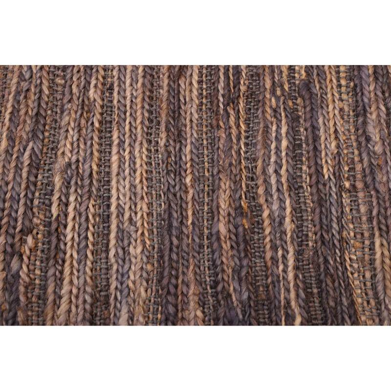 ECARPETGALLERY Flat-Weave Palas Denizli Brown Jute Rug - 5'1 x 7'10