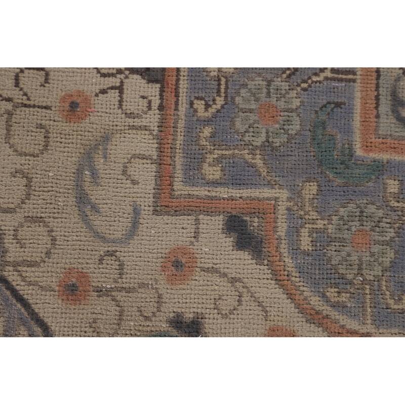 Tabriz Persian Vintage Area Rug Handmade Wool Carpet - 9'7" x 12'7"