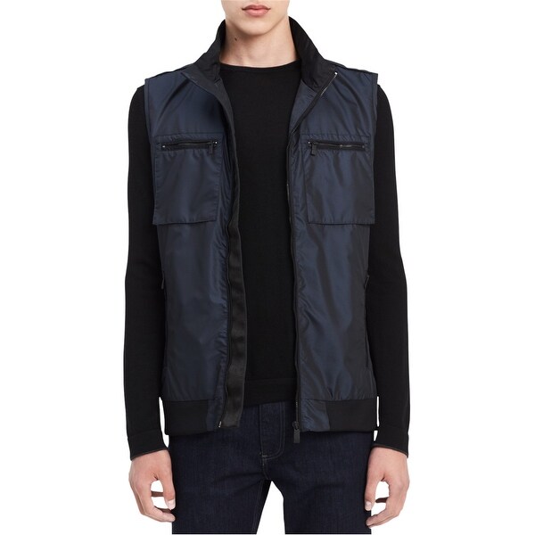 Calvin Klein Mens Nylon Raincoat, Blue, X-Large. Opens flyout.
