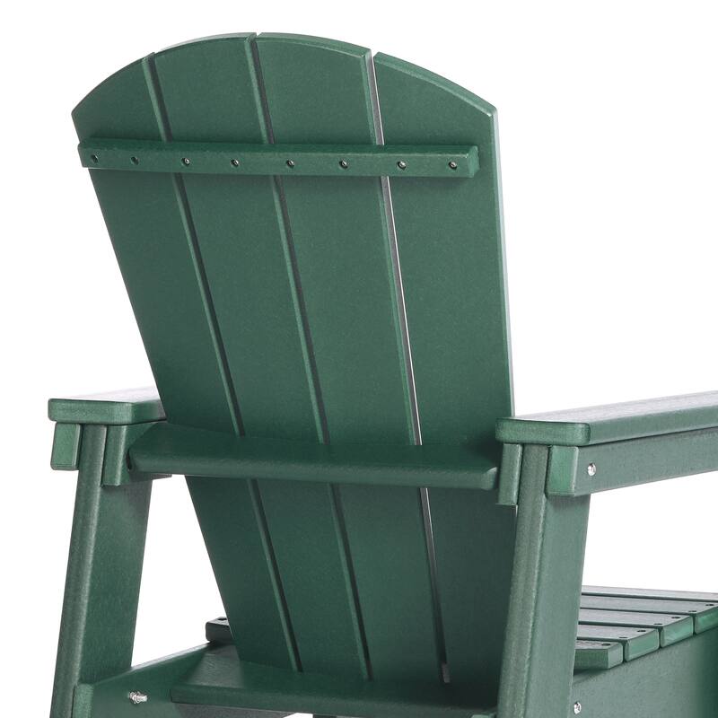 Laguna Kids Outdoor Poly Adirondack Chair With Side Table 2-Piece Set