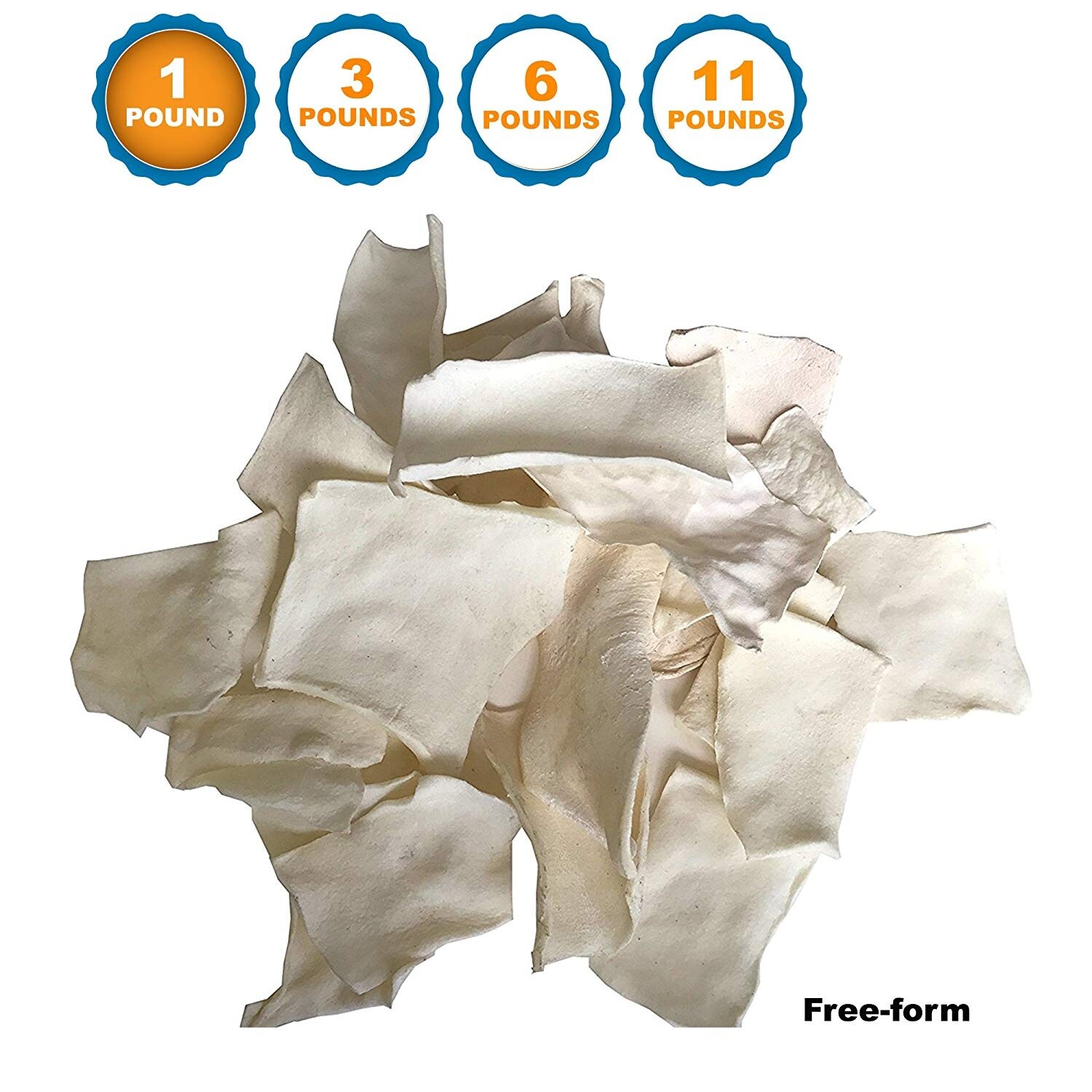bulk rawhide chips