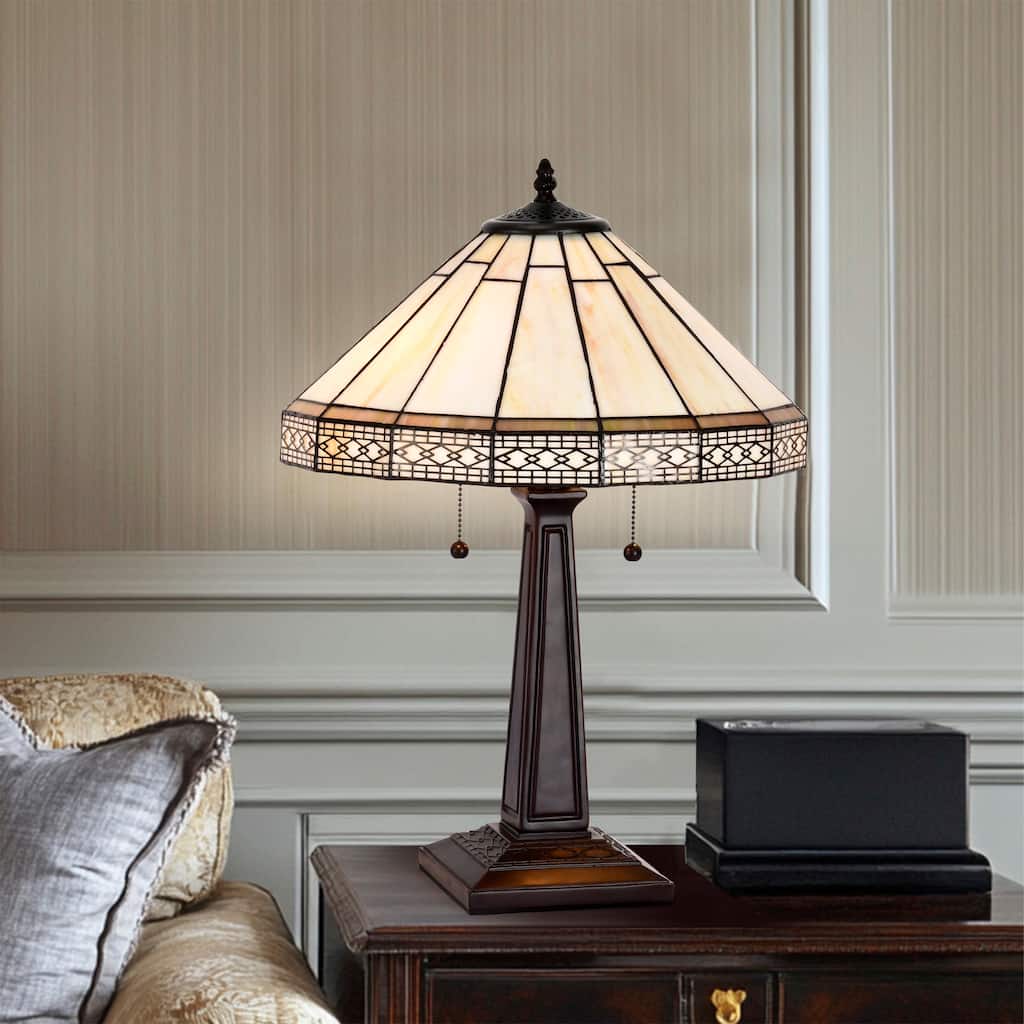 Warehouse of Tiffany Tiffany-style Roman Table Lamp