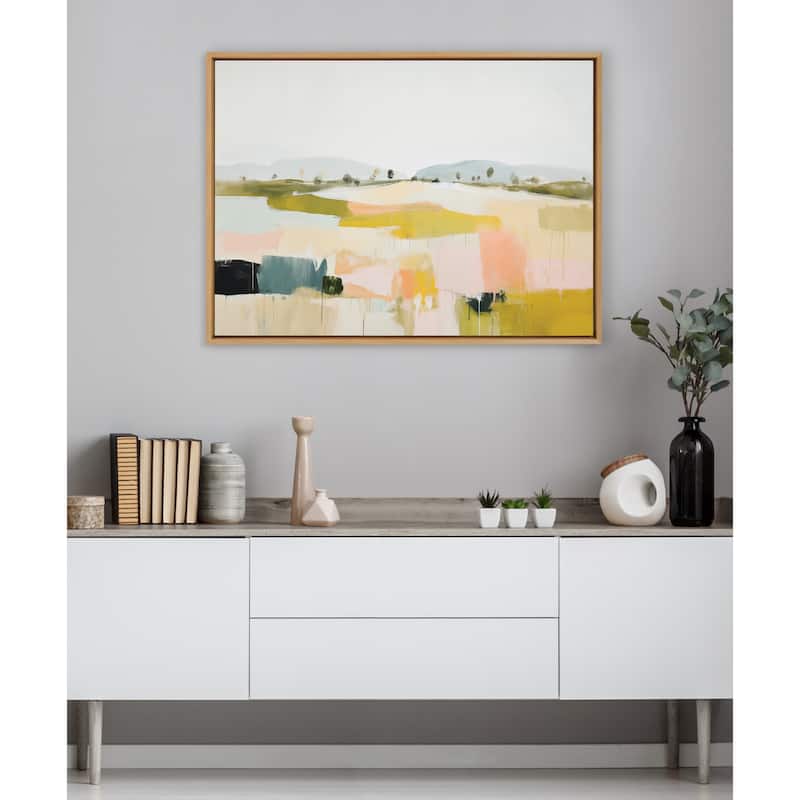 Kate and Laurel Sylvie Quaint Vista I Framed Canvas by Amy Lighthall