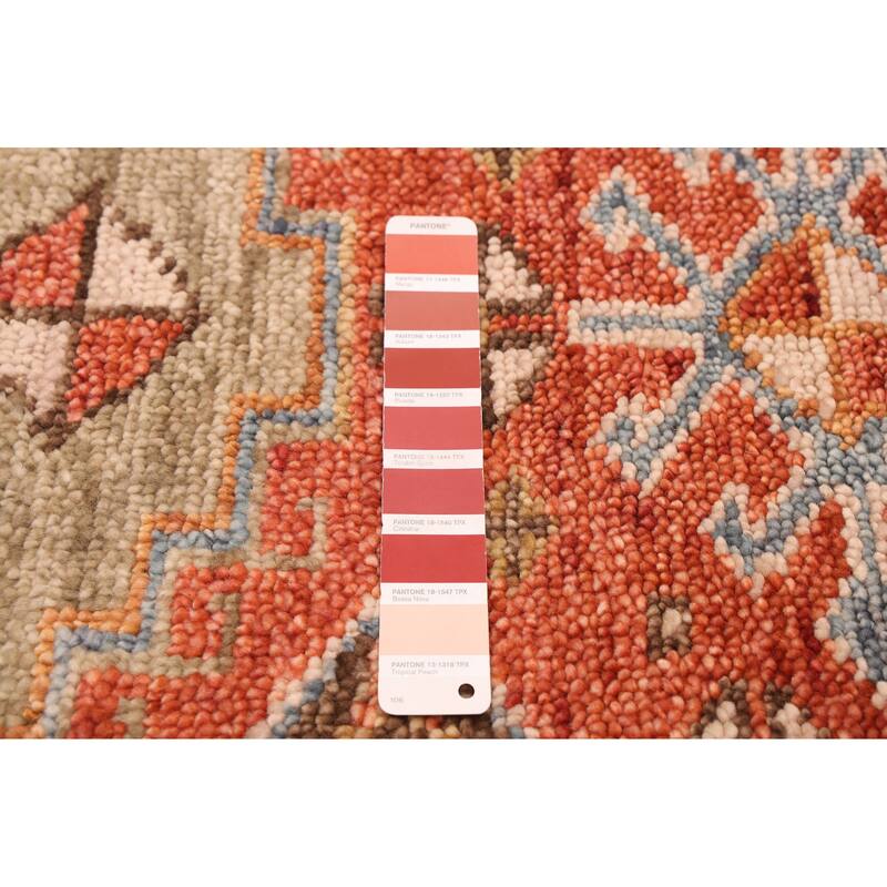 ECARPETGALLERY Hand-knotted Jules Serapi Dark Copper Wool Rug - 2'7 x 9'10