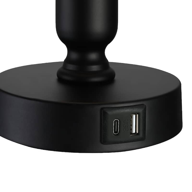 3-Way Dimmable Touch Control Small Table Lamp with USB Port