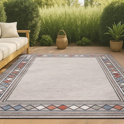 JONATHAN Y Star Abstract Swirl Area Rug