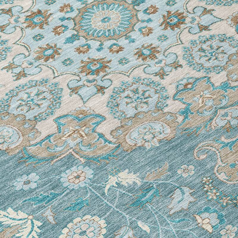 Machine Washable Indoor/ Outdoor Global Eckley Chantille Rug