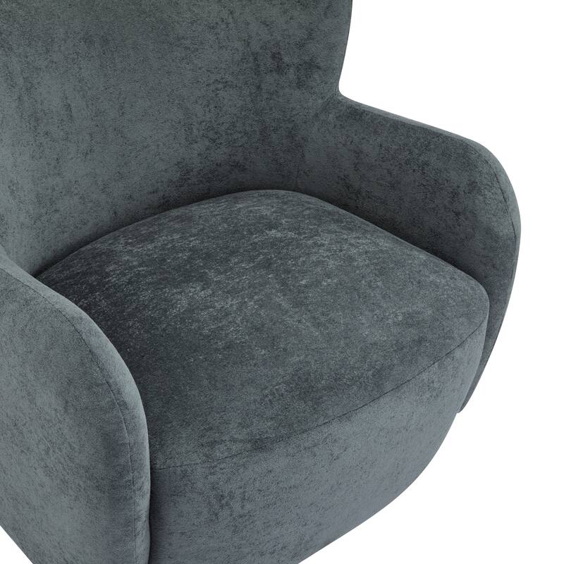 Bacho Fabric Wingback Accent Chair by Christopher Knight Home