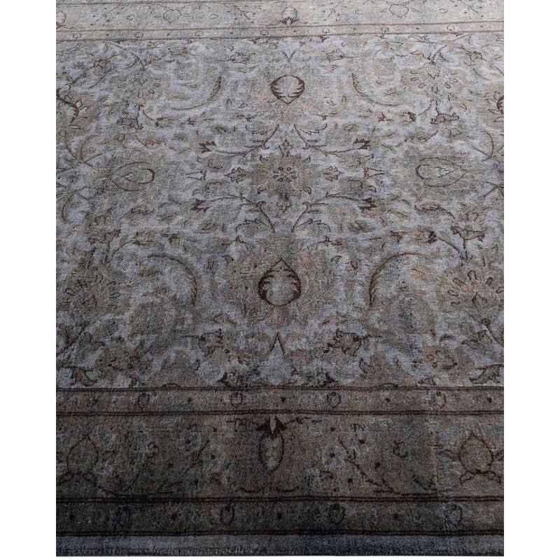 Fine Vibrance One-of-a-Kind Hand-Knotted Area Rug - Gray, 4' 3" x 6' 0" - 4' 3" x 6' 0"