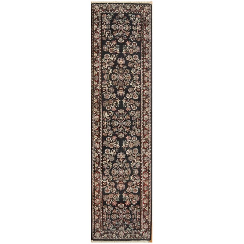 Handmade One-of-a-Kind Sarouk Wool Runner (India) - 2'6 x 9'8